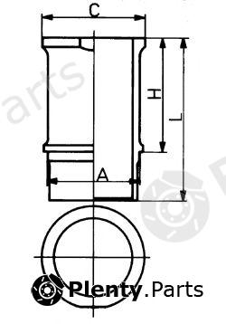  KOLBENSCHMIDT part 89584110 Cylinder Sleeve