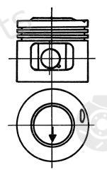  KOLBENSCHMIDT part 93988600 Piston