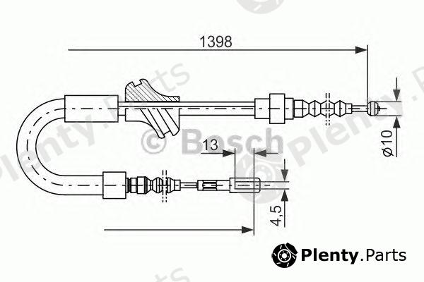  BOSCH part 1987477200 Cable, parking brake