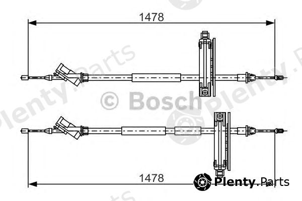  BOSCH part 1987477932 Cable, parking brake