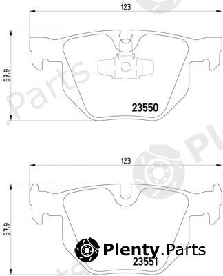  TEXTAR part 2355081 Brake Pad Set, disc brake