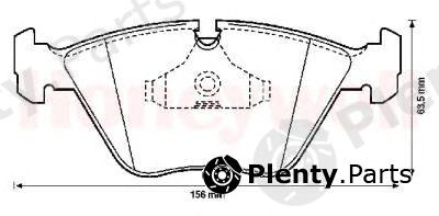  JURID part 571394J Brake Pad Set, disc brake