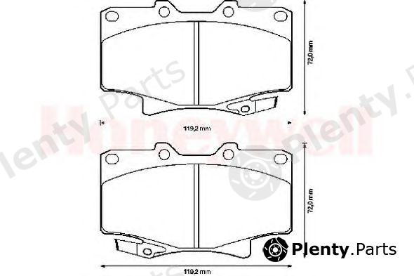  BENDIX part 572253B Brake Pad Set, disc brake