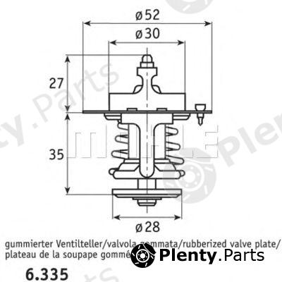  BEHR THERMOT-TRONIK part TX6979 Thermostat, coolant
