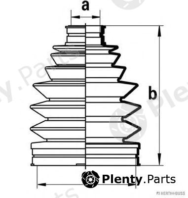  HERTH+BUSS JAKOPARTS part J2862025 Bellow Set, drive shaft