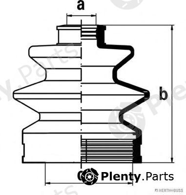  HERTH+BUSS JAKOPARTS part J2888001 Bellow Set, drive shaft