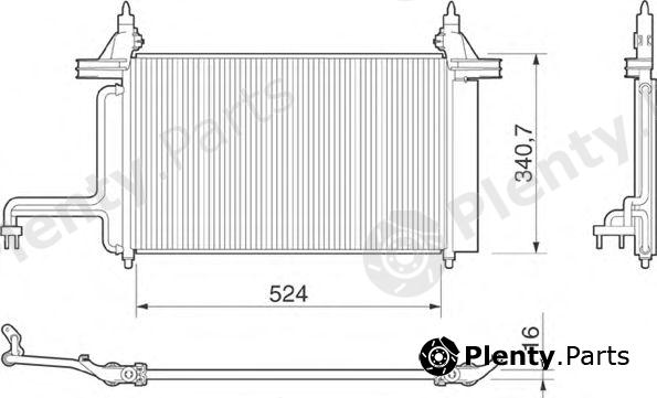  MAGNETI MARELLI part 350203153000 Condenser, air conditioning