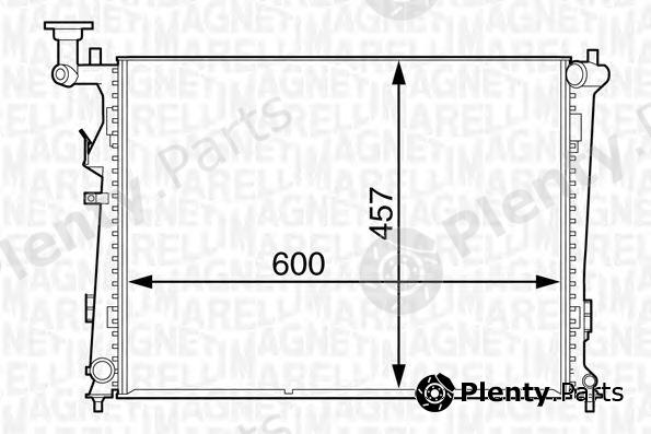  MAGNETI MARELLI part 350213129500 Radiator, engine cooling