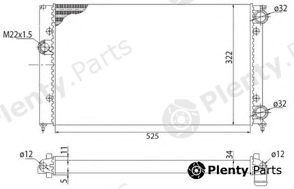  MAGNETI MARELLI part 350213213003 Radiator, engine cooling