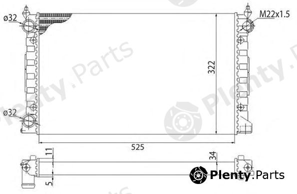  MAGNETI MARELLI part 350213647003 Radiator, engine cooling