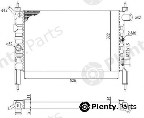  MAGNETI MARELLI part 350213831003 Radiator, engine cooling