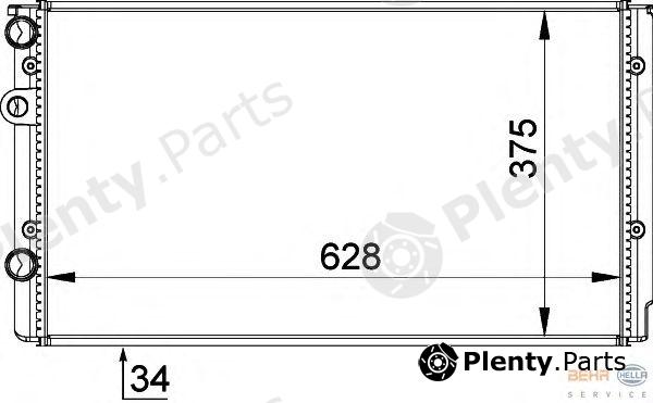  BEHR part 8MK376714-544 (8MK376714544) Radiator, engine cooling