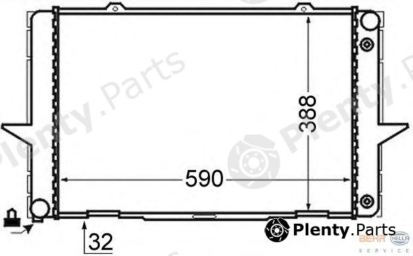  BEHR part 8MK376726-711 (8MK376726711) Radiator, engine cooling