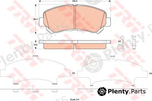 TRW part GDB3521 Brake Pad Set, disc brake