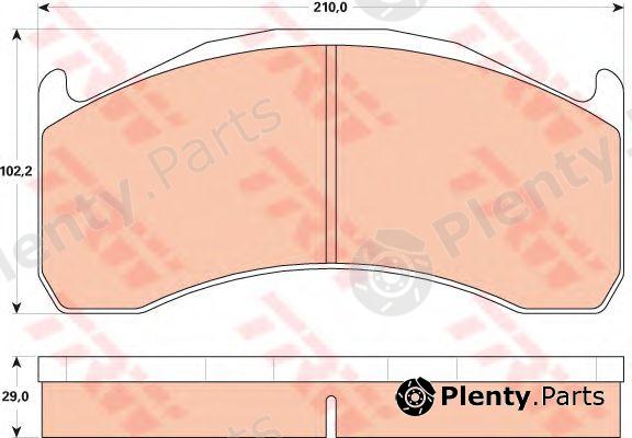  TRW part GDB5089 Brake Pad Set, disc brake