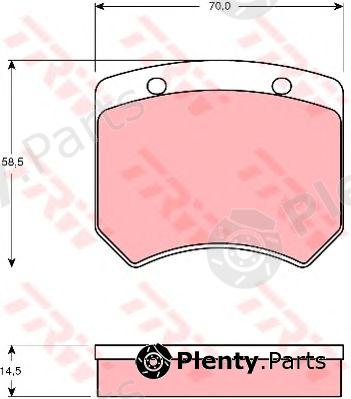  TRW part GDB973 Brake Pad Set, disc brake