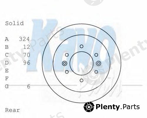  KAVO PARTS part BR-4234 (BR4234) Brake Disc