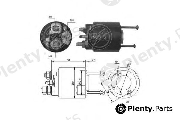  ERA part ZM495 Solenoid Switch, starter