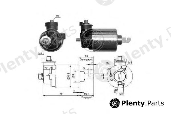  ERA part ZM605 Solenoid Switch, starter