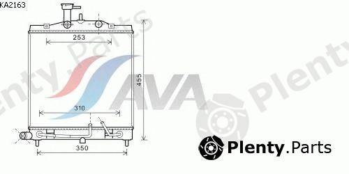  AVA QUALITY COOLING part KA2163 Radiator, engine cooling