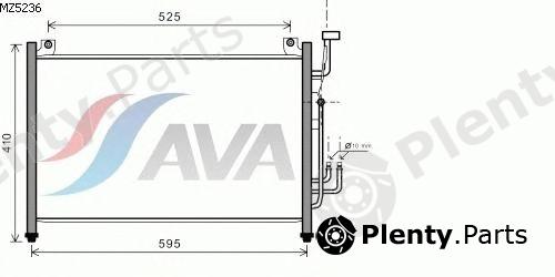  AVA QUALITY COOLING part MZ5236 Condenser, air conditioning