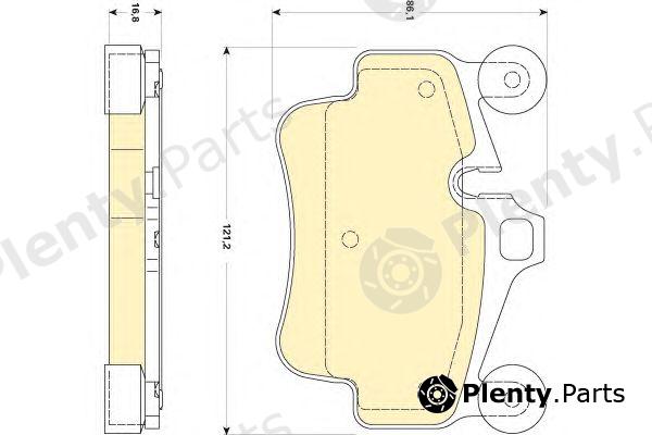  GIRLING part 6118369 Brake Pad Set, disc brake