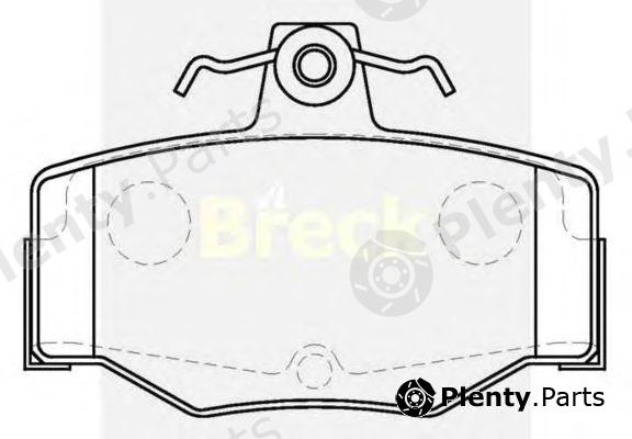  BRECK part 215450070400 Brake Pad Set, disc brake