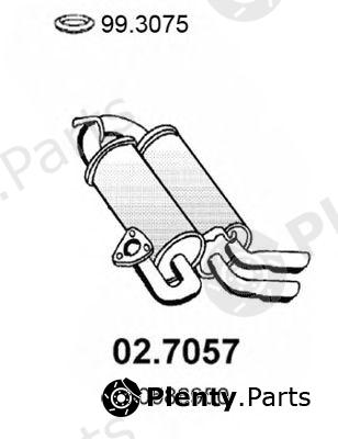  ASSO part 02.7057 (027057) End Silencer