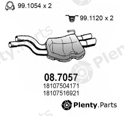  ASSO part 08.7057 (087057) End Silencer