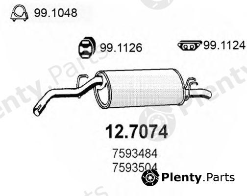  ASSO part 12.7074 (127074) End Silencer