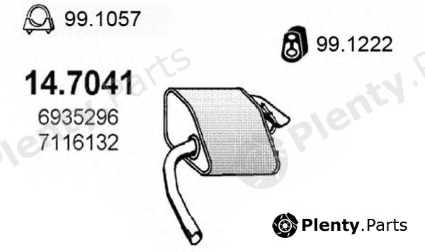  ASSO part 14.7041 (147041) End Silencer