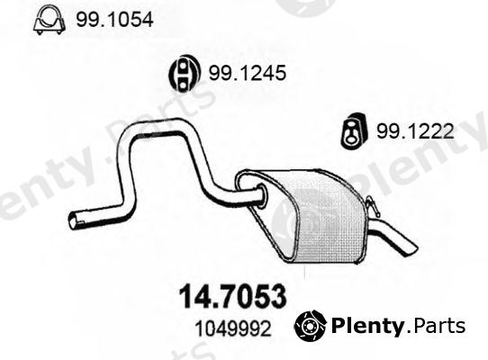  ASSO part 14.7053 (147053) End Silencer