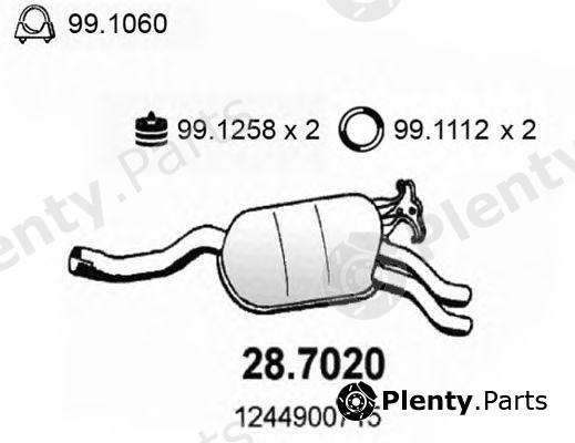  ASSO part 28.7020 (287020) End Silencer