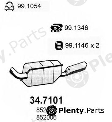  ASSO part 34.7101 (347101) End Silencer