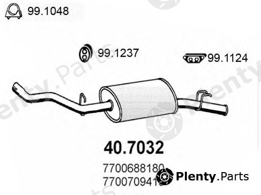  ASSO part 40.7032 (407032) End Silencer