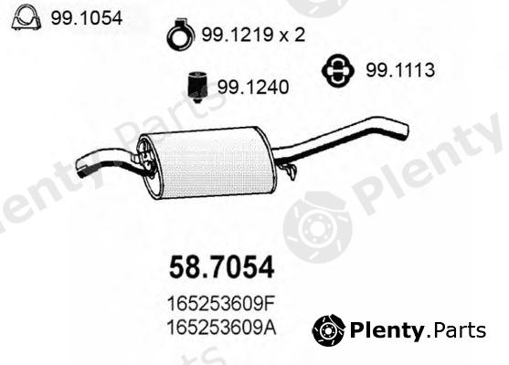  ASSO part 58.7054 (587054) End Silencer