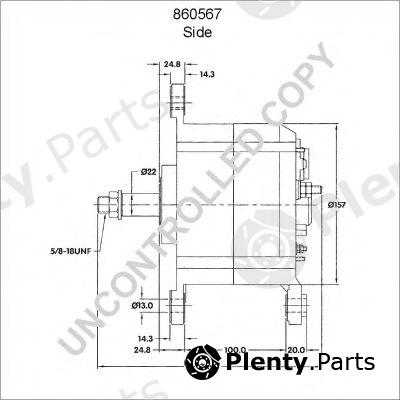  PRESTOLITE ELECTRIC part 860567 Alternator