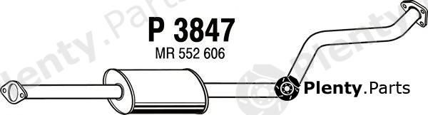 FENNO part P3847 Middle Silencer
