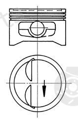  KOLBENSCHMIDT part 91937600 Piston
