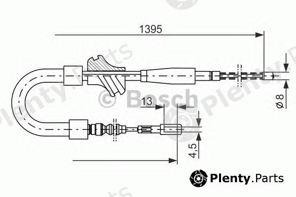  BOSCH part 1987477060 Cable, parking brake