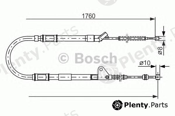  BOSCH part 1987477541 Cable, parking brake