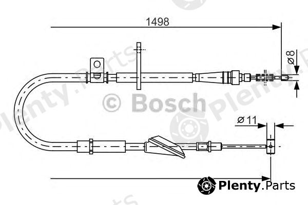  BOSCH part 1987477772 Cable, parking brake