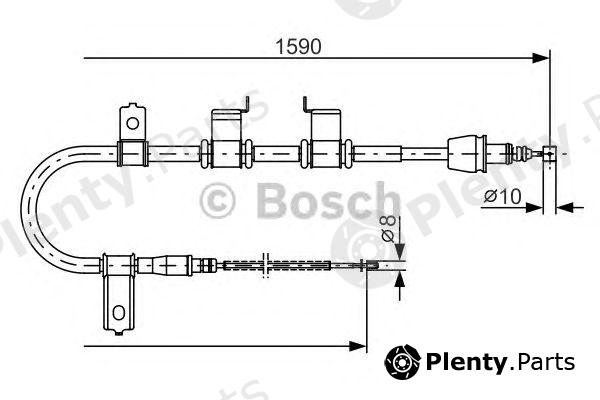  BOSCH part 1987482072 Cable, parking brake