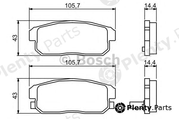  BOSCH part 0986494223 Brake Pad Set, disc brake