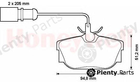  BENDIX part 573049B Brake Pad Set, disc brake