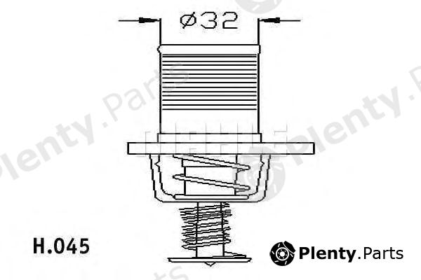  BEHR THERMOT-TRONIK part TI18289 Thermostat, coolant