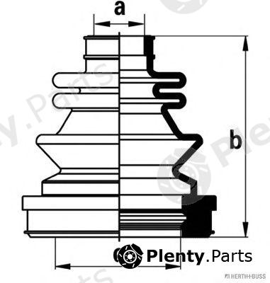  HERTH+BUSS JAKOPARTS part J2880902 Bellow Set, drive shaft