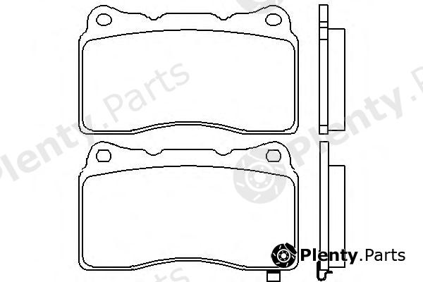  BREMBO part P54039 Brake Pad Set, disc brake