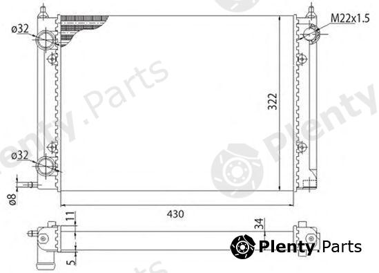  MAGNETI MARELLI part 350213202003 Radiator, engine cooling