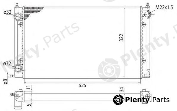  MAGNETI MARELLI part 350213203003 Radiator, engine cooling